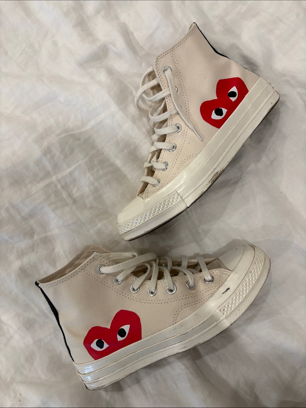 Comme des Garçons Play x Converse Canvas Printed High Tops